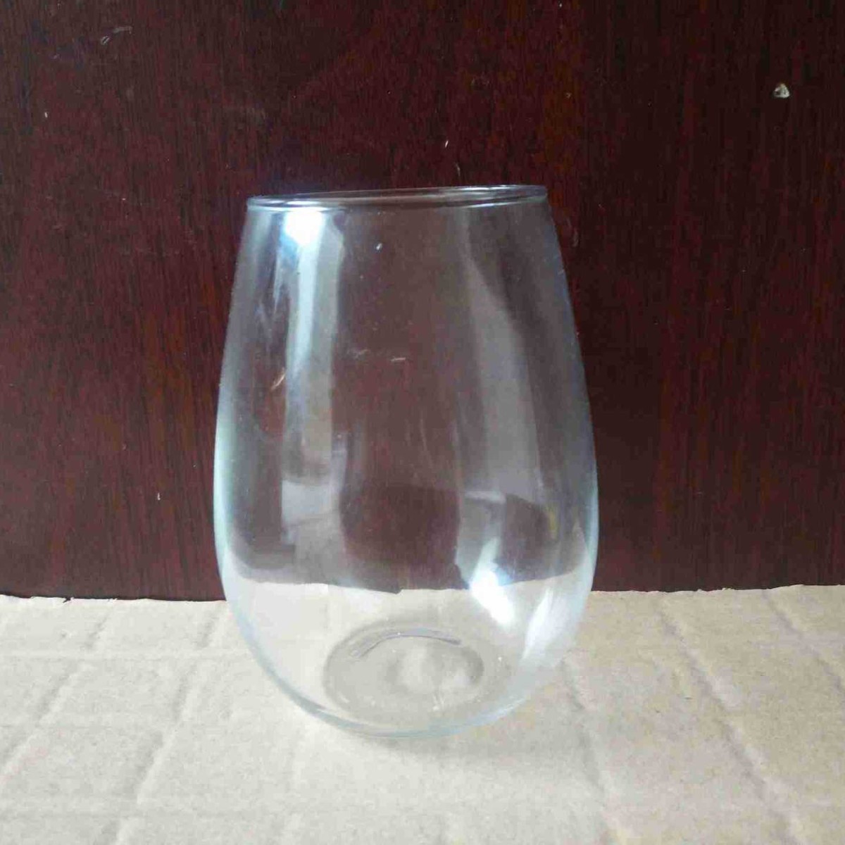 transparent glass beach wineglass