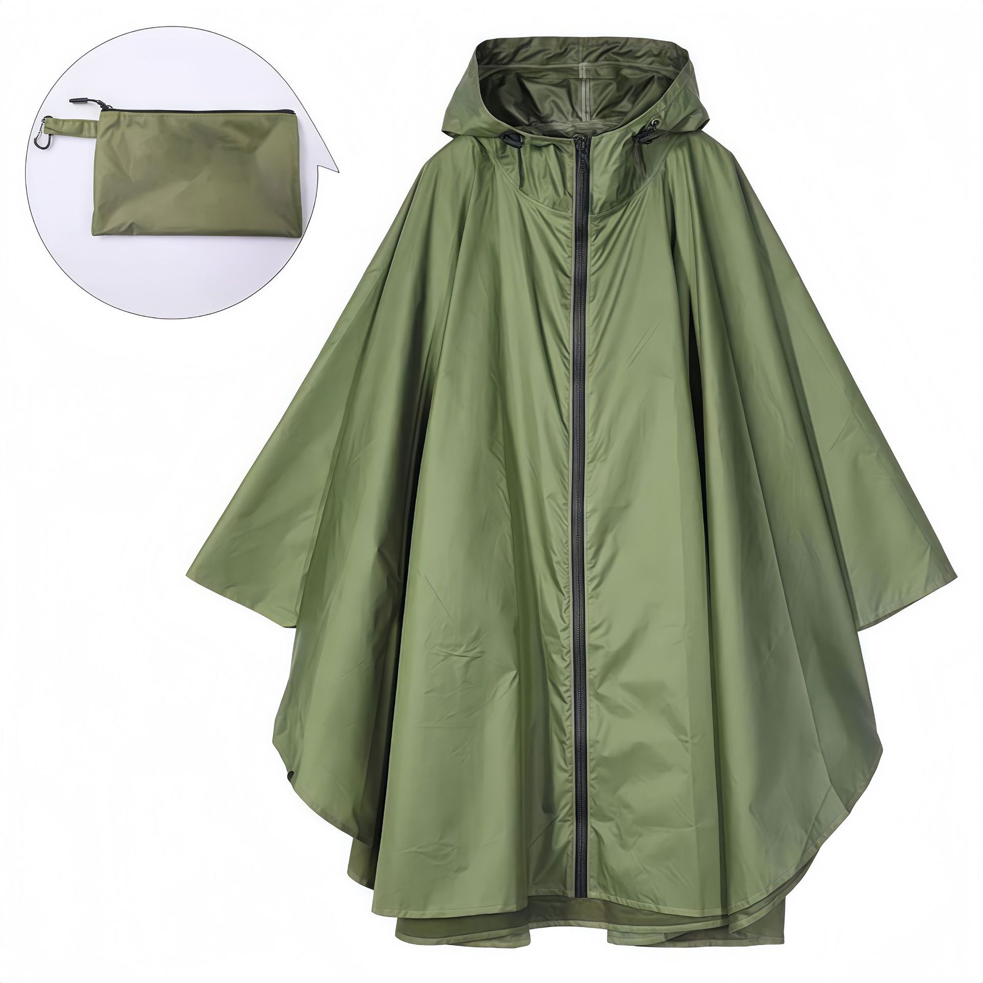 Poliéster 3 - en - 1 al aire libre chaqueta de lluvia viajar multifuncional caminata montañosa bicicleta conveniente para llevar capa chaqueta de lluvia al por mayor