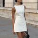 Cross-border European and American Women's 2025 Summer New Simple Pure White Slim Sleeveless Vest dress Street Fashion