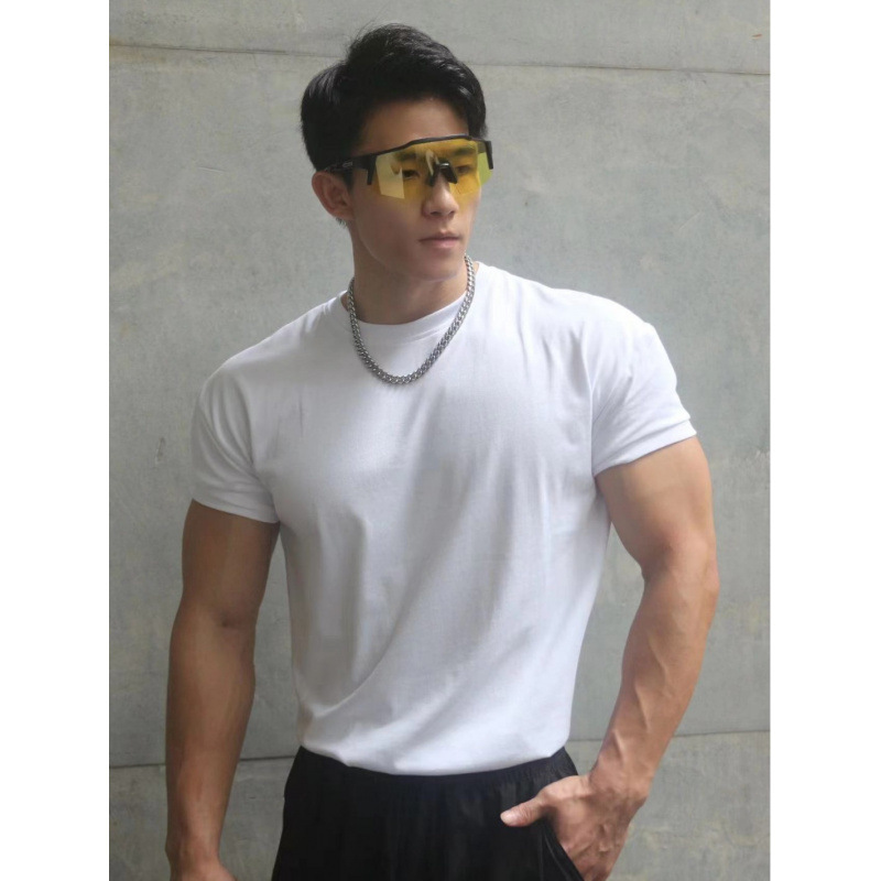 2025 New Model 230g Heavyweight Sorona Round-Neck Men's Short-Sleeve Training Fitness Sports Outdoor T-Shirt Slim Fit Shirt 2025 New Model 230g Heavyweight Sorona Round-Neck Men's Short-Sleeve Training Fitness Sports Outdoor T-Shirt Slim Fit Shirt