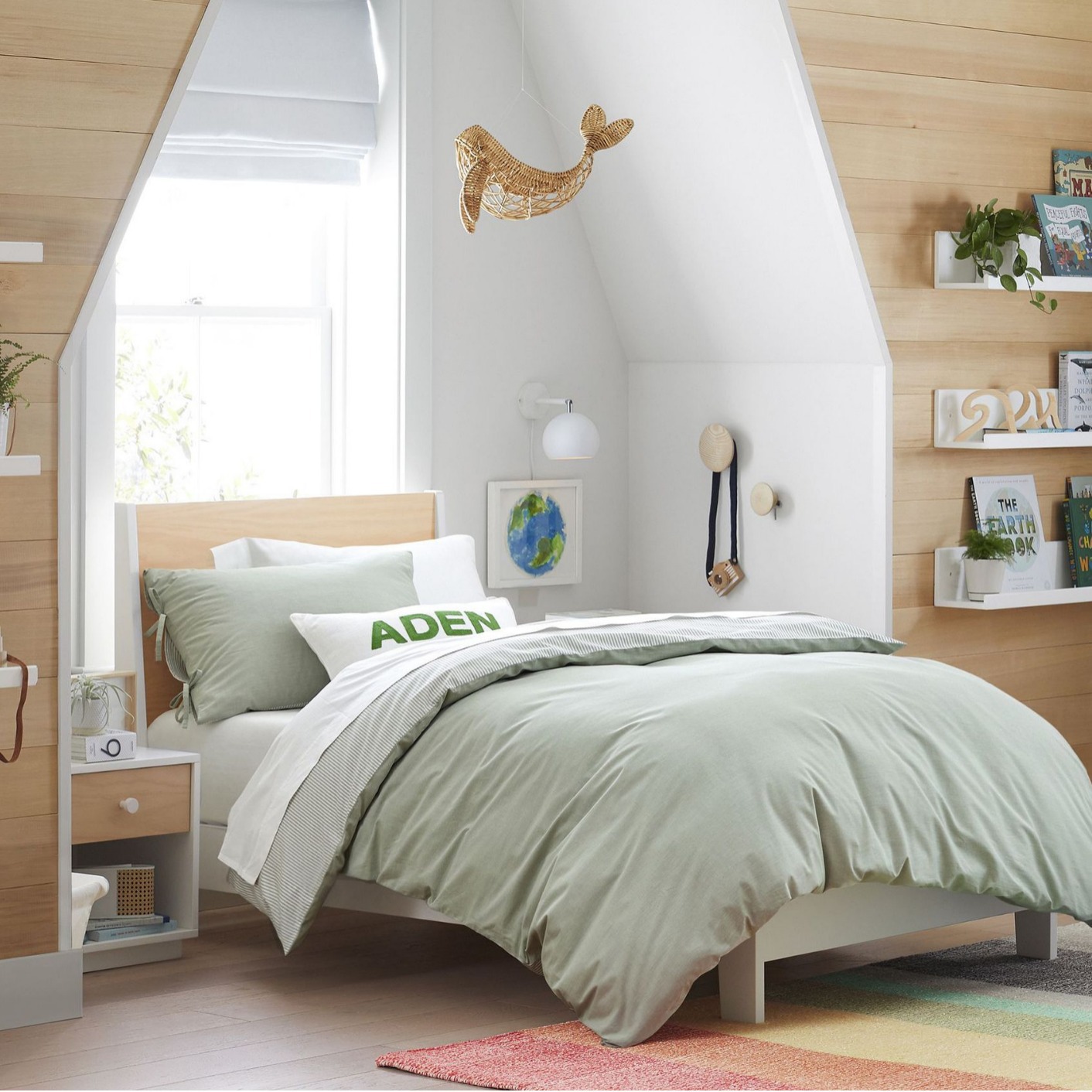 Hecho a mano ratán ballena decoración de la habitación de los niños props estudio tiro props decoración del hogar tejido adornos colgantes