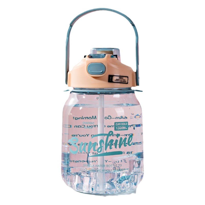 Mingtong Comercio exterior gran gradiente Internet celebridad espacio taza PC plástico estudiante taza al aire libre doble bebida portátil deportes taza