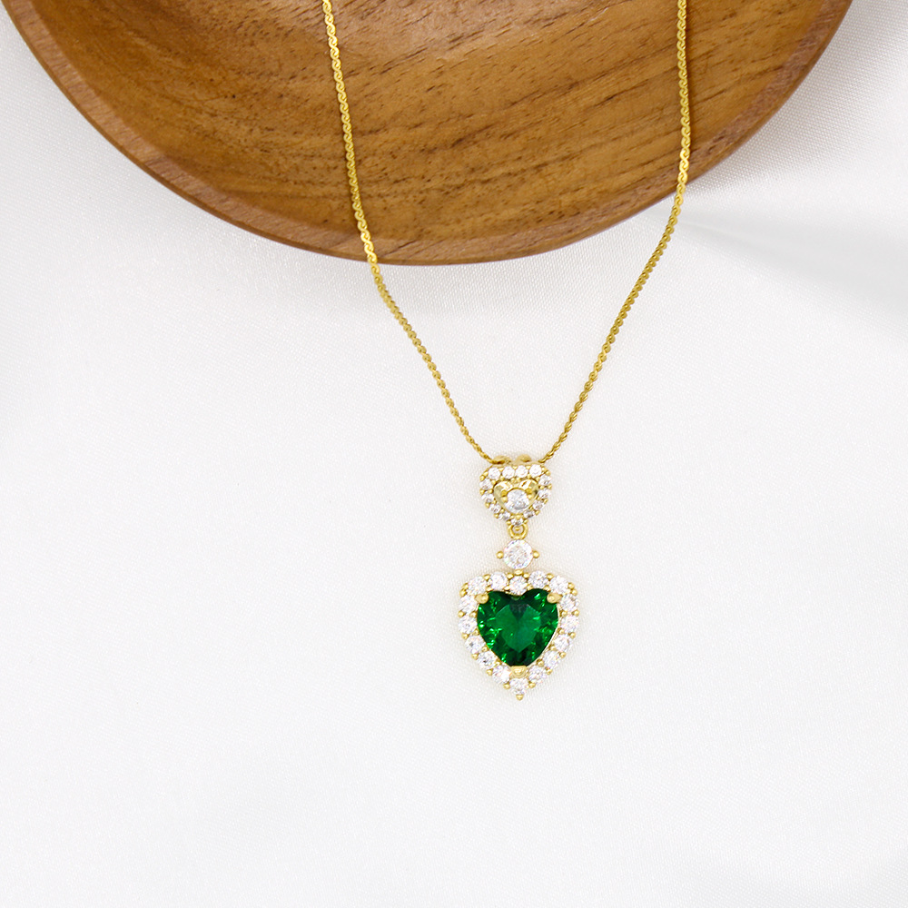 Retro Heart Shape Stainless Steel Earrings Necklace