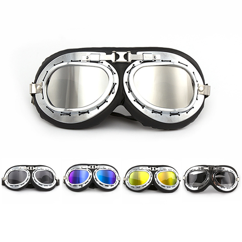 Retro Harley Kardin Goggles Motorcycle Riding Glasses Electric Car Helmet Decoration Outdoor Sports Goggles