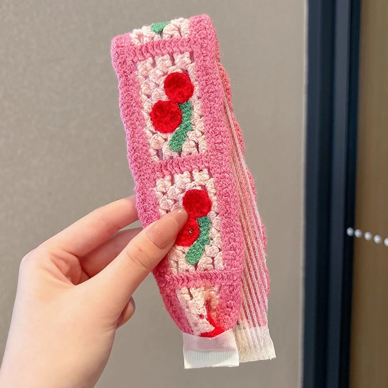 2025 nuevos niños velcro bandas de cabello accesorios de cabello acabado artefacto de cabello de verano para niñas frangeas adornadas correa de cabello