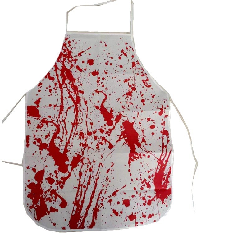 Halloween disfraz de sangre guantes de sangre delantal de sangre set de calcetines de sangre horrores accesorios de vestuario guantes delantal de sangre