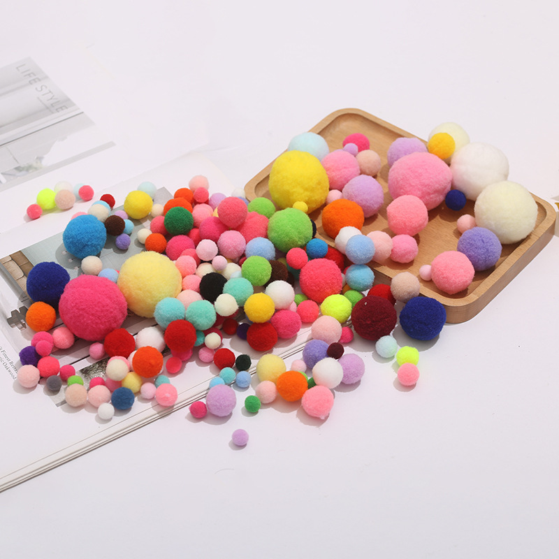 High elastic gradient color wool ball diy wool ball kindergarten children Christmas New Year handmade material bag