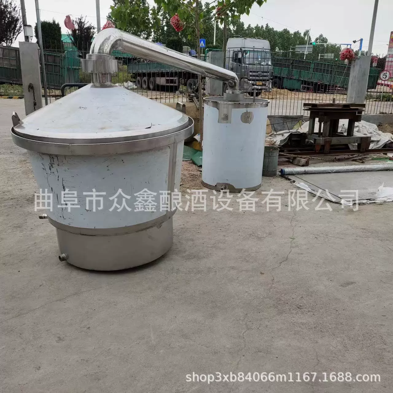 酒厂商用304不锈钢白酒酿酒设备蒸酒锅 大型吊锅酿酒设备全套厂家