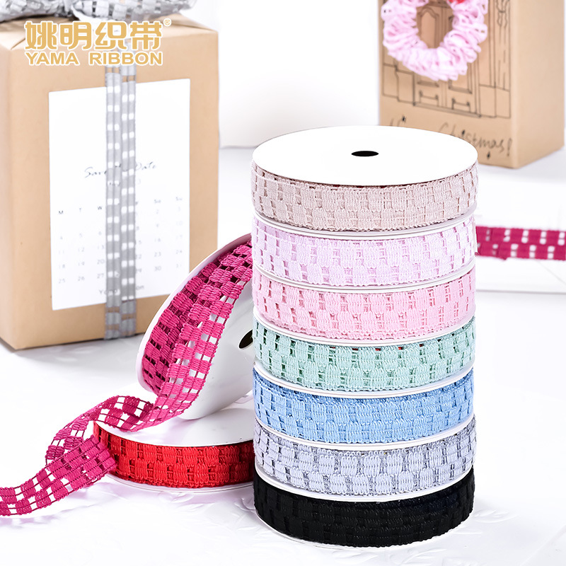 Yao Ming cinta flor embalaje regalo caja de regalo correa hecha a mano DIY accesorios de la joyería material hueco gancho cinta