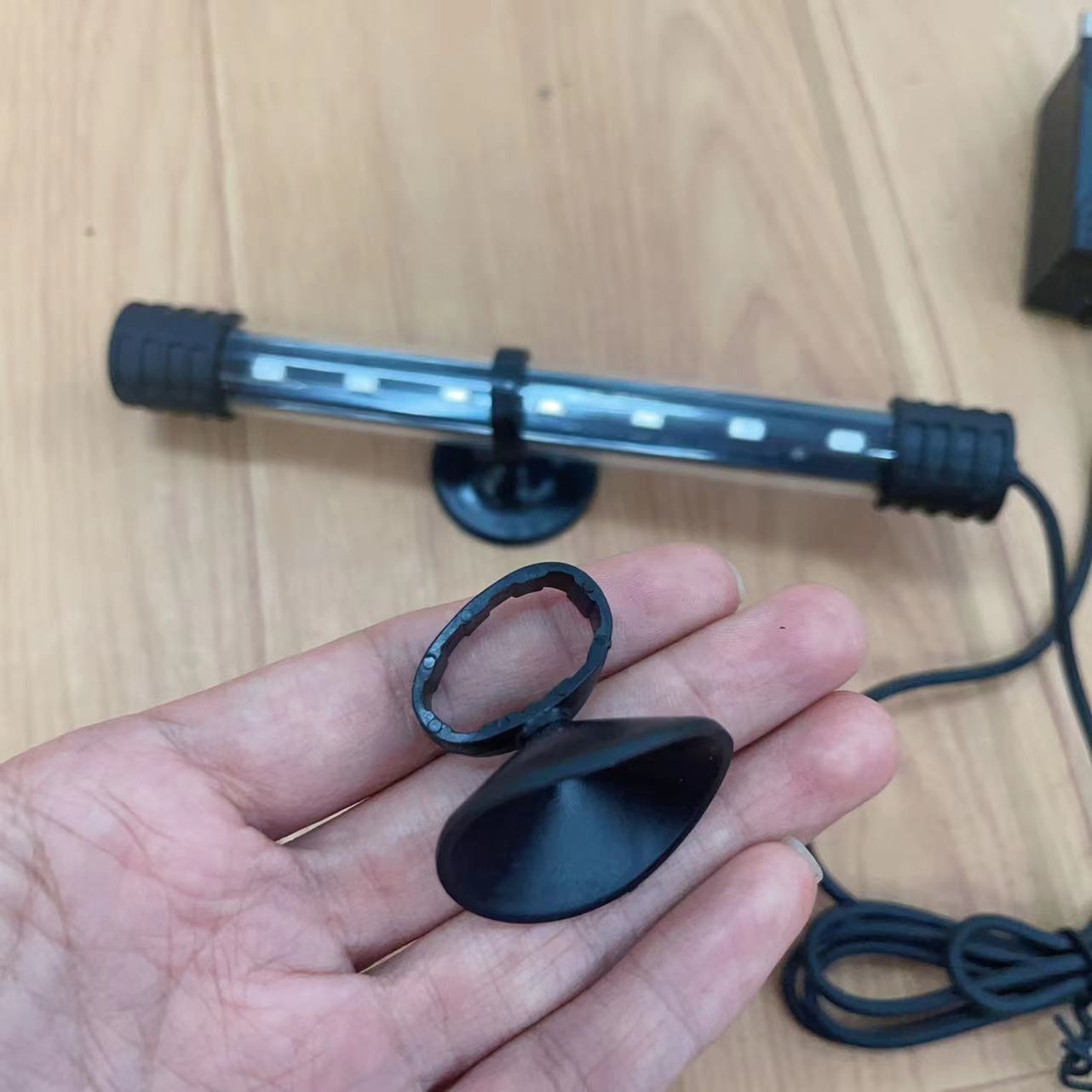 Tanque de peces lechón hebilla varilla de calefacción fija tarjeta de tubo fuerte acuario lámpara de esterilización clip de tubo de agua especial de vidrio clip