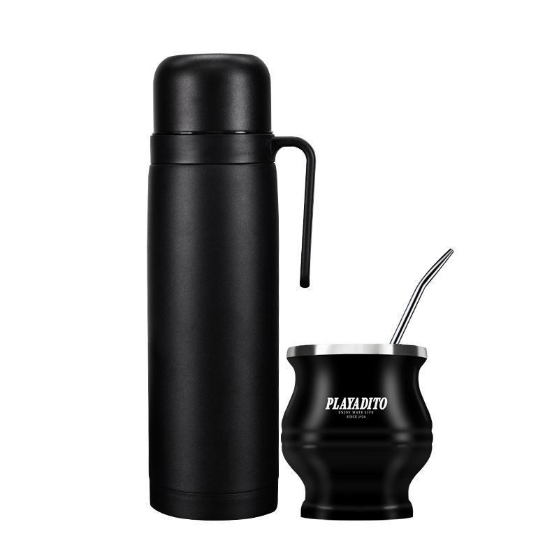 Taza de aislamiento de acero inoxidable de viaje 304 de gran capacidad para matécha argentina