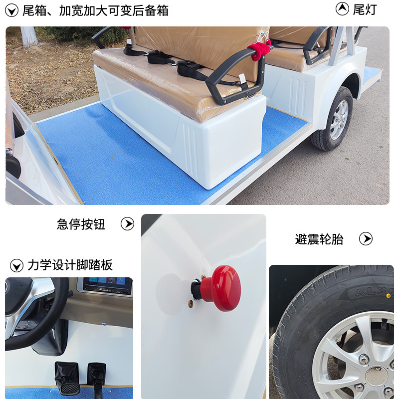 Cross-Border Export of 14-Seater Enclosed Electric Sightseeing Vehicles Directly Supplied by Manufacturers for Use in Tourist Areas, Hotels, Real Estate Properties, and Campus Shuttles