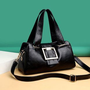 Cross-border Texture Women's Bag Fashionable New Large Capacity All-match Crossbody Bag Women's Portable Shoulder Bag Boston Bag