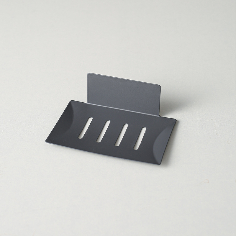 Caja de jabón transfronteriza de Amazon sin perforar plato de jabón de drenaje montado en la pared baño caja de almacenamiento de jabón doméstico