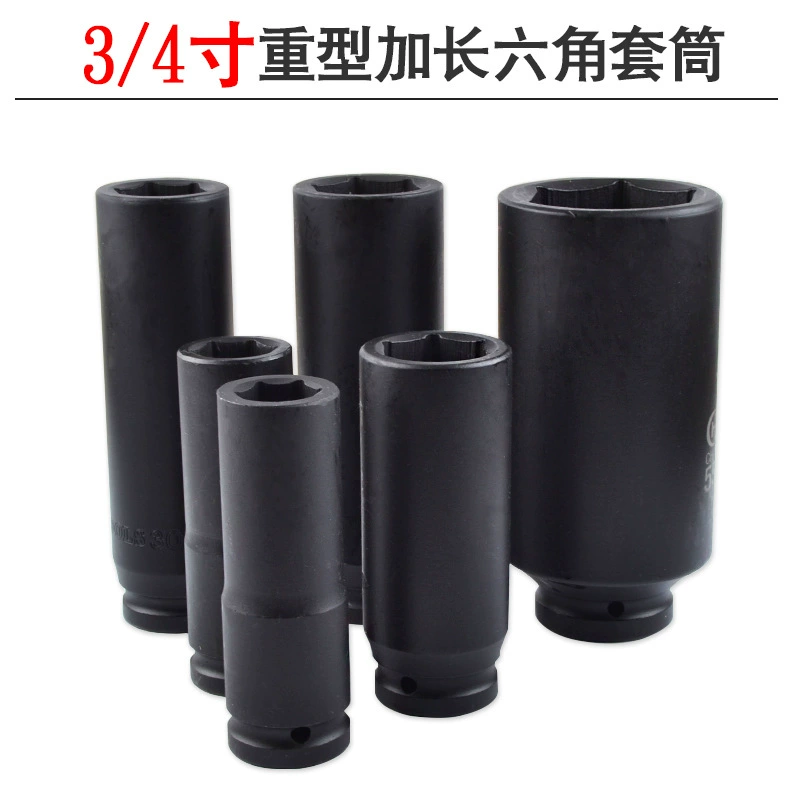 3/4 Средневетровой пушки удлиненные рукава головки тяжелого пневматического гаечного ключа Шестигранная ветряная пушка среднего размера углубляет рукав 3234 M &