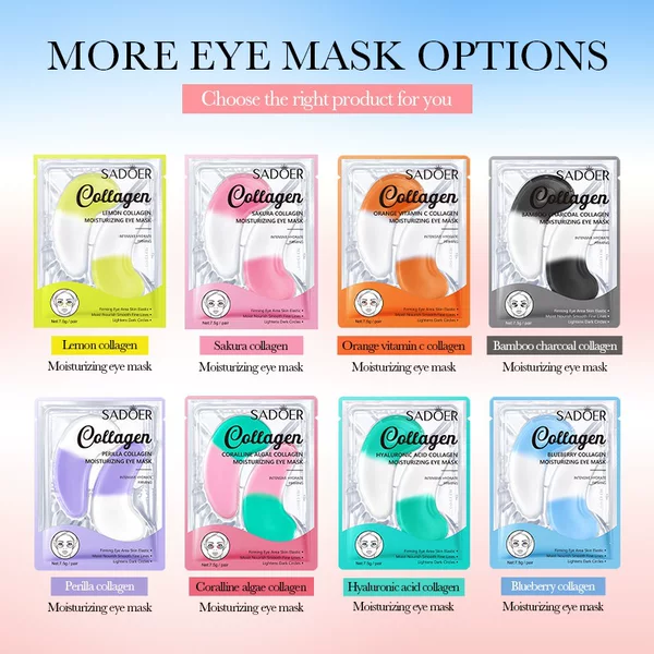 Cross-Border Cherry Blossom Collagen Eye Mask, Moisturizing and Nourishing Eye Mask, Firming and Wrinkle-Reducing, Foreign Trade Spot Wholesale