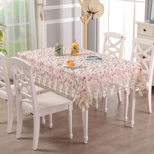 Nordic Light Luxury Tablecloth Factory Wholesale Lace Hollow Embroidery Home Tablecloth Coffee Table Cover High-End Tablecloth