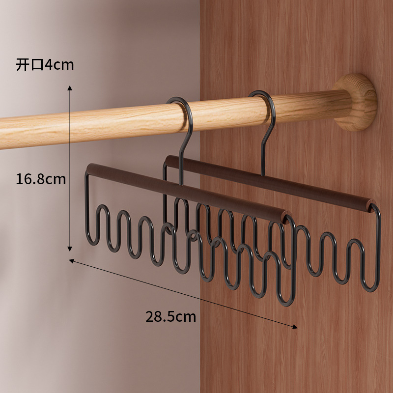 Colgante multifuncional chaleco cabina de almacenamiento dormitorio doméstico madera sólida gancho de múltiples piezas armario ondulado rack de almacenamiento para secar ropa image 9