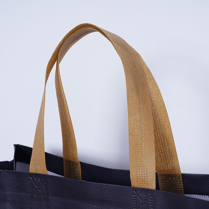 Exposición publicitaria bolsa de mano no tejida instituciones de capacitación bolsa de protección ambiental logotipo de impresión bolsa de película no tejida fija