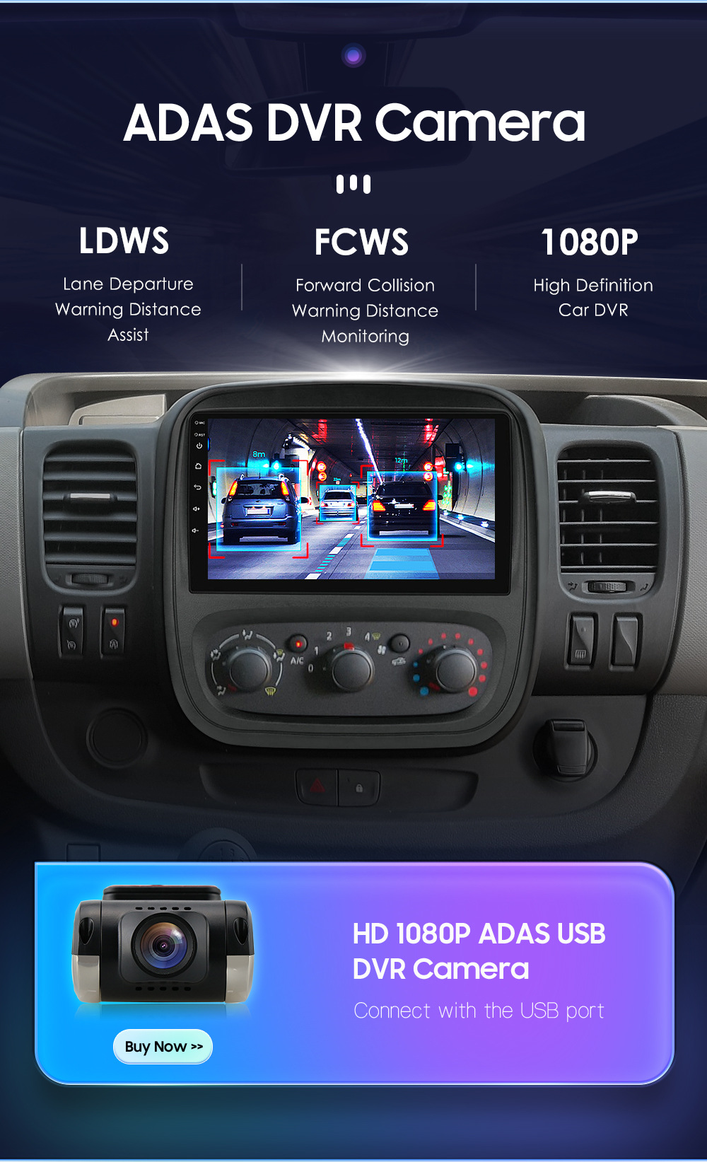 9 inch for 14-21 Renault Trafic 3 Opel Vivaro car Android large screen navigation GPS