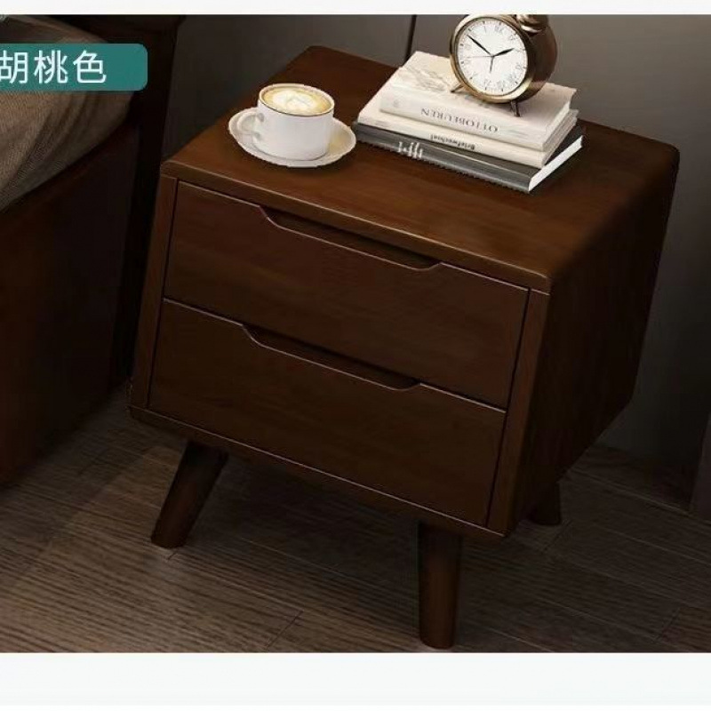 Modelo D madera maciza de color nuez