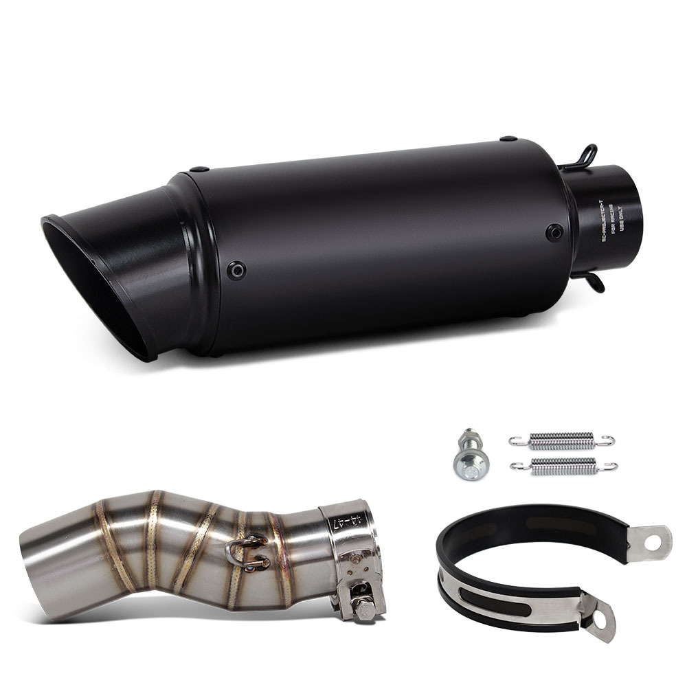 Suitable for Chunfeng 450Mt Stainless Steel Middle Section Sc Straight-Through Scorpion Barrel Tail Section Motorcycle Modified Exhaust Pipe