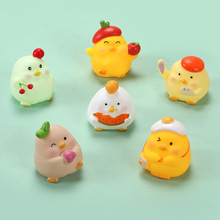 儿童沐浴搪胶小黄鸭洗澡玩具宝宝洗澡捏捏乐浴室戏水小鸡动物玩具