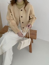 0211-136高品质香风款精品流苏款羊毛双面呢外套女装