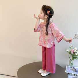 汉服女童中国风套装夏季2026新款儿童古装新中式两件套女宝宝夏装
