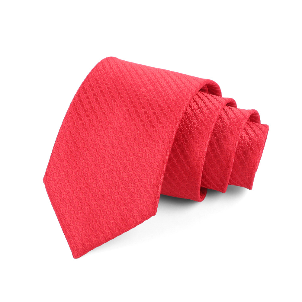Corbata de hombre 8cm para hombre, bordado jacquard de alta calidad para hombre, corbata de negocios, corbata de seda de poliéster, fábrica al por mayor