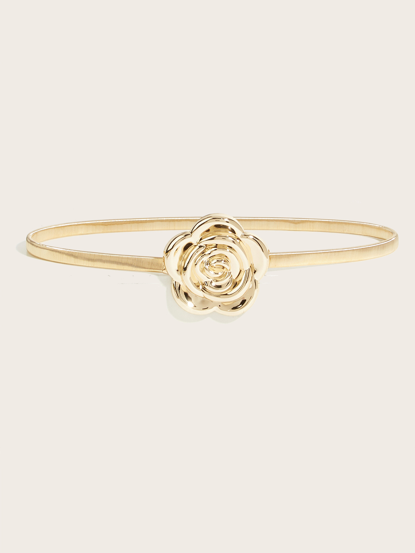 85g Weight Waist Chain Classification 1 Piece Quantity Street, Shopping Occasion Metal, Iron Material Flower Pattern All Seasons Season Women's Gender Plating Design Elegant, Retro Style Elegant Retro Flower Metal Iron Plating Women's Chain Belts 1