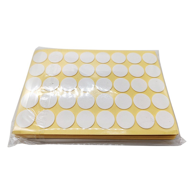 Base de espuma para mecha de vela redonda, cinta adhesiva de doble cara blanca, espuma de PE de alta viscosidad, adhesivo fijo.