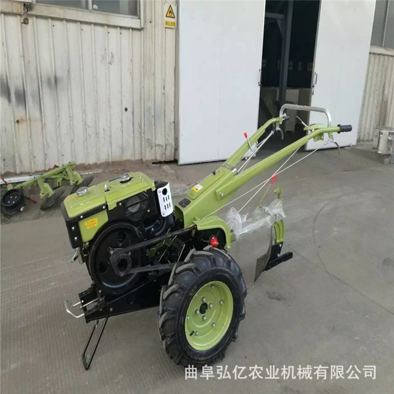 10马力水冷柴油手扶拖拉机果园农田打地旋耕机自走式土豆收获机