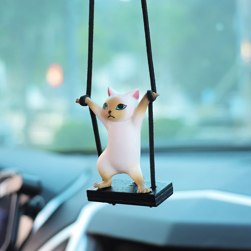 Twisted Waist Cat Car Pendant Car Interior Decoration Supplies Car Pendant Pendant Car Charms Car Supplies Batch