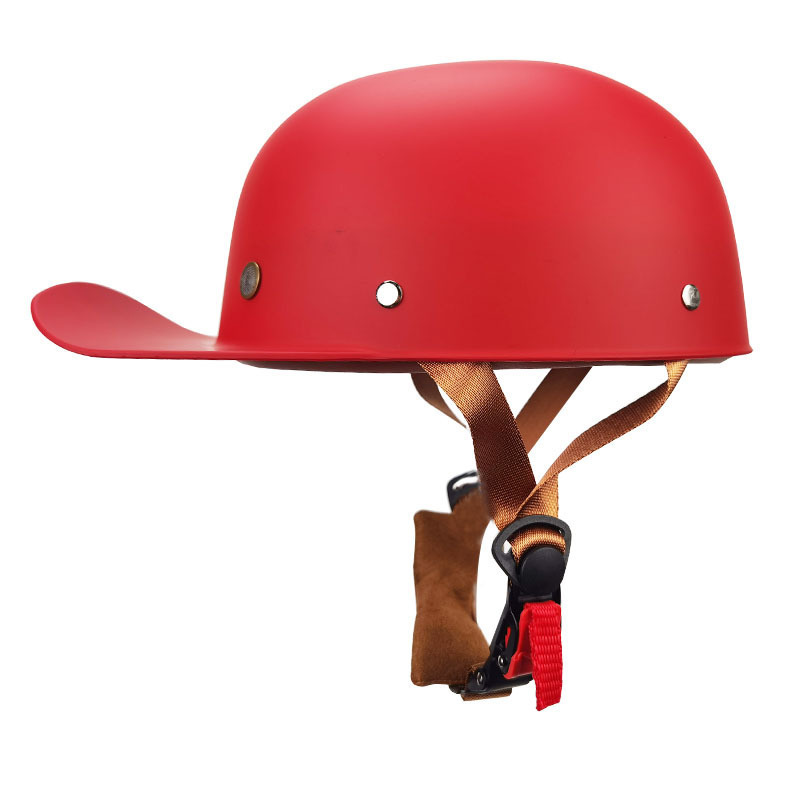 Electric Vehicle Helmet Harley Helmet Retro Half Helmet Motorcycle Scoop Helmet Girls Cute Baseball Cap Dot Certified Cycling