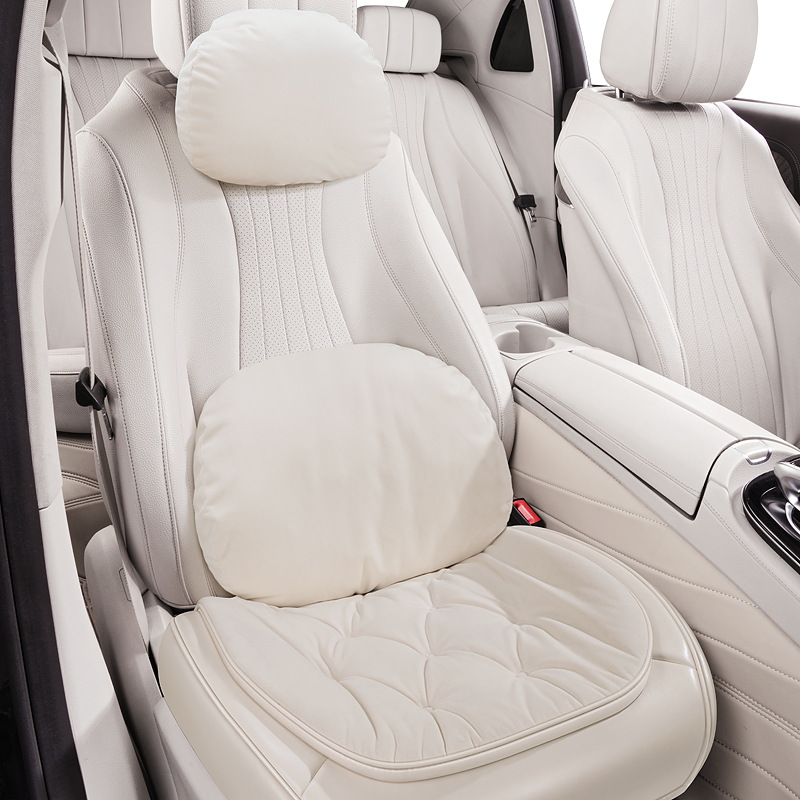 Winter Car Seat Cushion Warm down Cushion for Pregnant Women Environmentally Friendly Odor-Free Universal Seat Cushion Thickeneded Anti-Slip Small Three-Piece Set