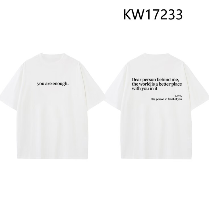 Verano Y2K tops de mujer casual retro de manga corta niña suelta cuello redondo camiseta negra Pedido mínimo de una pieza