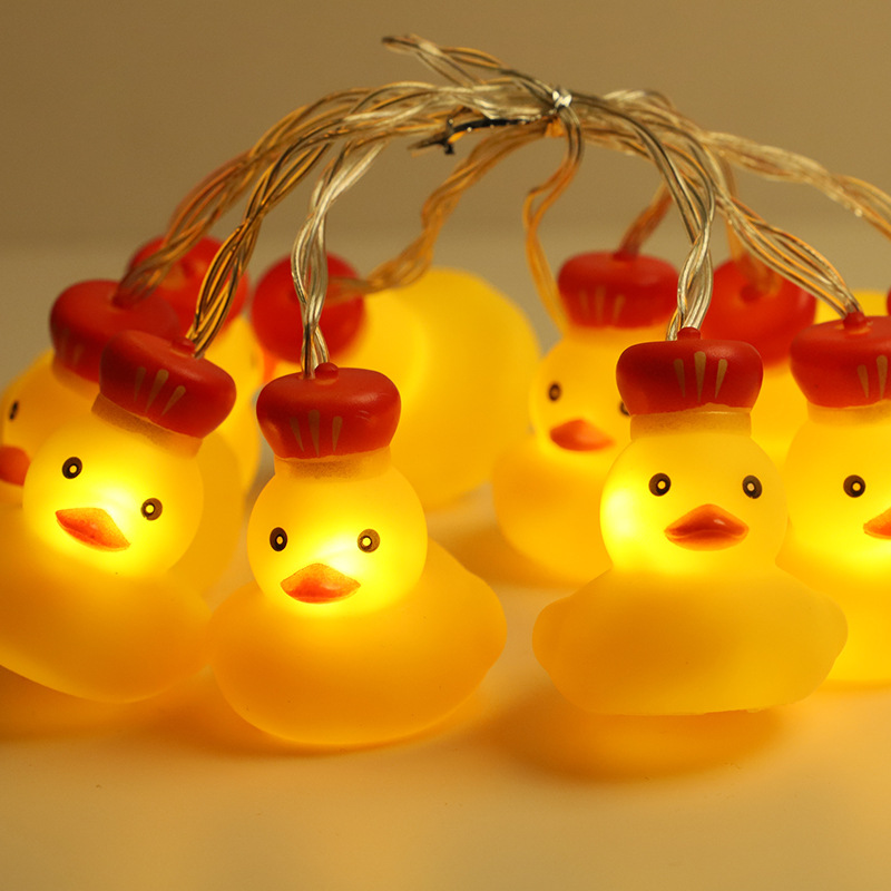 LED cadena de luz nueva lámpara de aluminio de aluminio decoración del dormitorio cadena de luz del día de los niños atmósfera luz de dibujos animados cadena de luz al por mayor