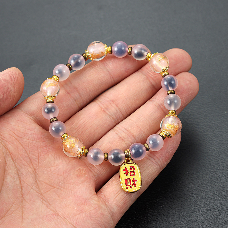 슈가 하트 마노 팔찌