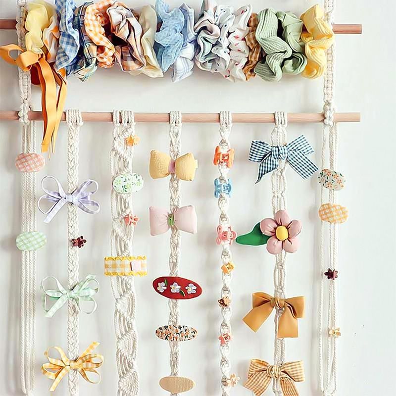 Nordischer INS-Wandteppich aus gewebter Baumwolle, handgefertigt, ideal als Kopfteil oder Wanddekoration für Schlafzimmer oder Gästezimmer._voghion.com