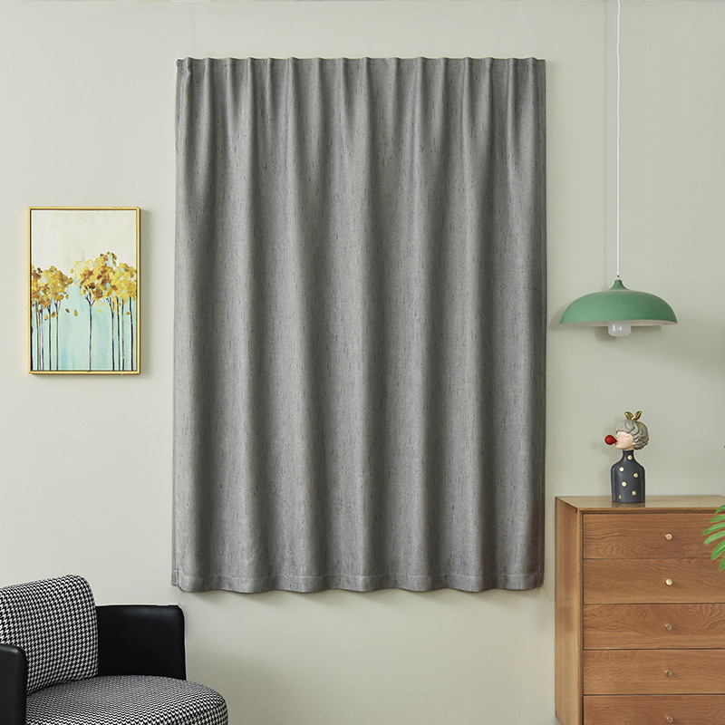 Nueva instalación simple sin perforaciones simple cortina de Velcro sombreado dormitorio ventana de la Bahía sala de alquiler simple tela de sombrilla