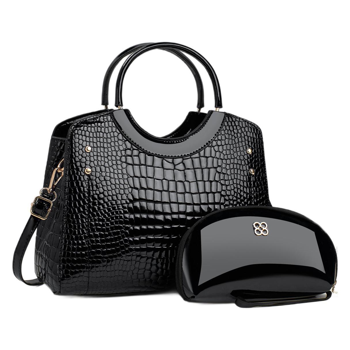 Bolso de mano bolso de madre serpiente bolso de platino de piel brillante bolso de moda bolso de hombro bolso de mujer de comercio exterior transfronterizo bolsos