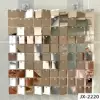 Thickened wind board mirror champagne gold JX-2220