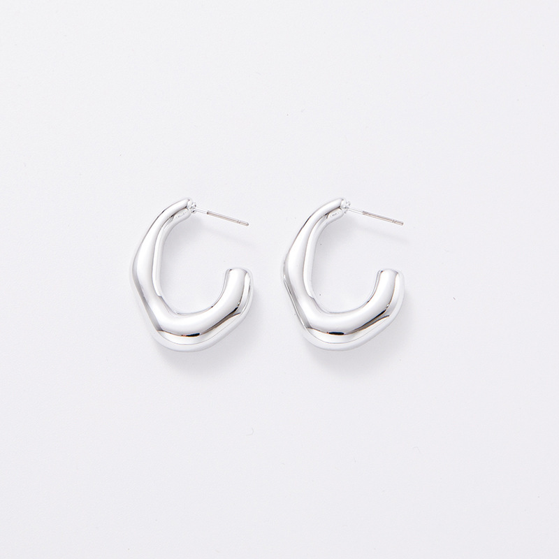 1 Paire Style Simple Géométrique Placage Arylique Des Boucles D'oreilles display picture 16