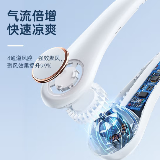 首吊りファン USB 充電怠惰な葉のないファンサイレント強風ポータブルアウトドアスポーツファンギフト|undefined