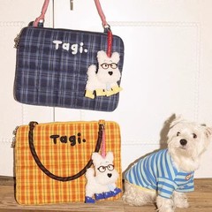 Spot Tagi 織り小さな枕刺繍ビーズポータブルショルダー落下防止と耐衝撃コンピュータバッグノートブックバッグポリエステル