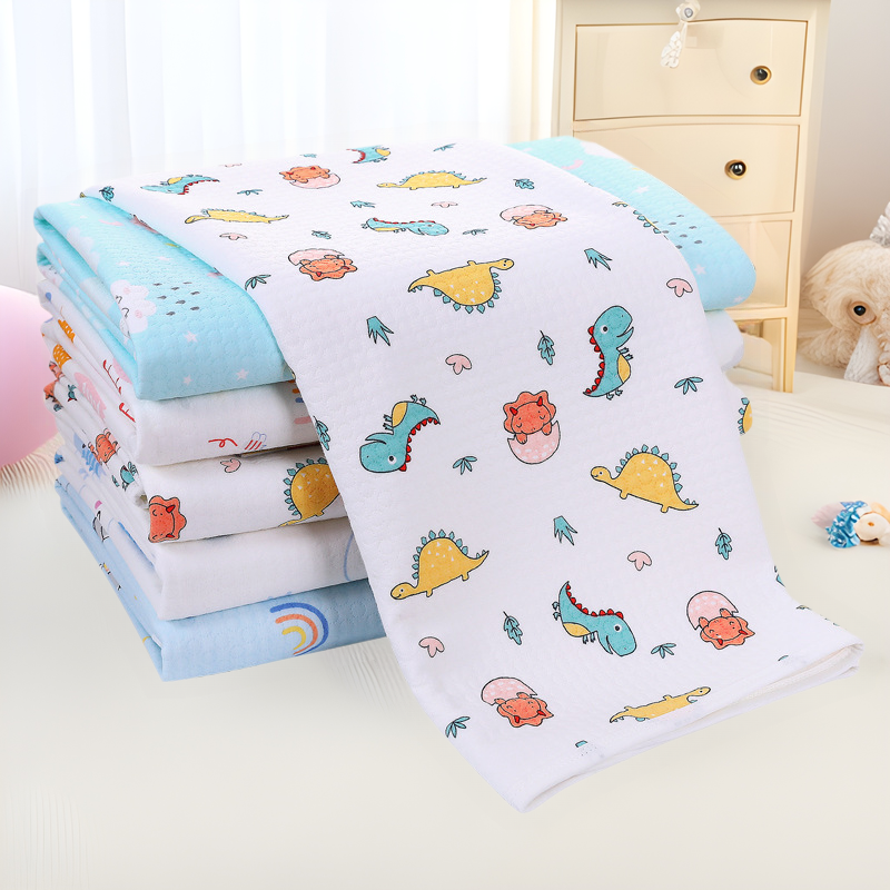 Class A pure cotton baby diaper pad waterproof machine washable breathable double-sided non-slip large four-layer newborn supplies
