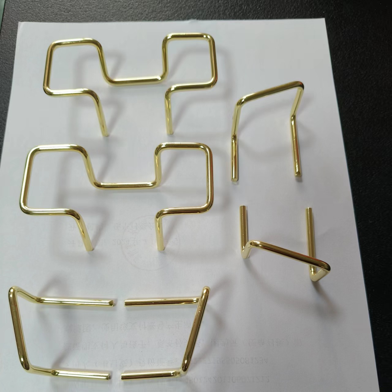 厂家供应 实木名片夹配件铜线 展示摆放名片支架子收纳盒摆台创意