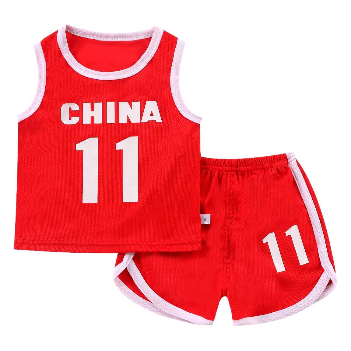 Chaleco para niños, traje de manga corta, uniforme de baloncesto de malla para niños, ropa de verano sin mangas para niñas, ropa para bebés y niños, estilo deportivo transpirable