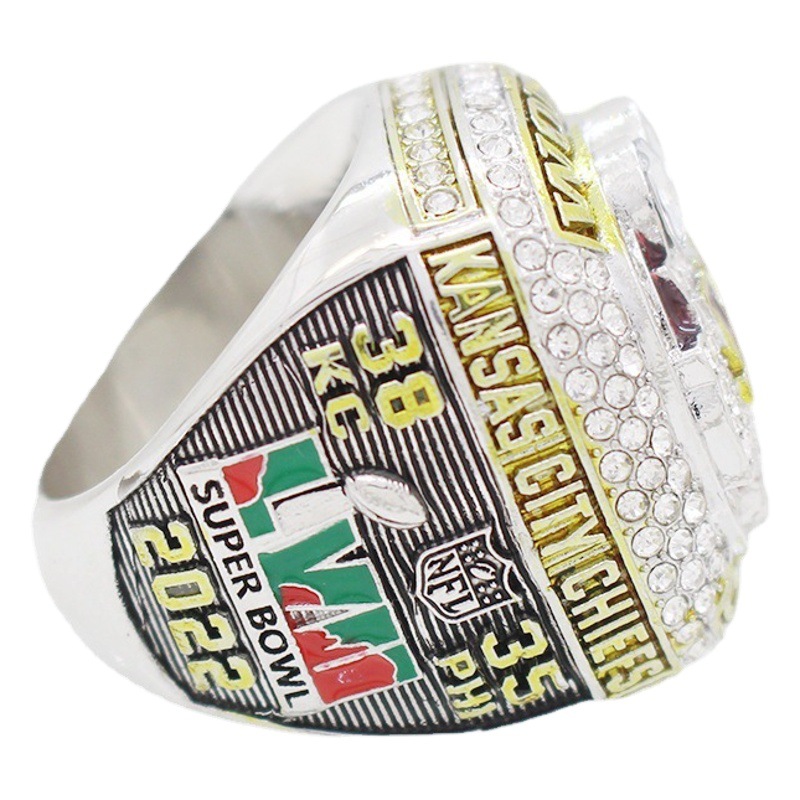 Cross-Border 2023 Super Bowl Kansas Chiefs Championship Championship Ring Alloy Diamond-Encrusted Men's Jewelry